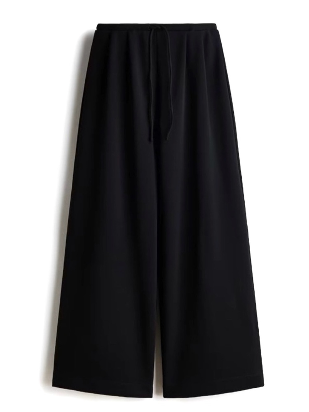 H&M Pleated Wide Leg Black Pants Medium